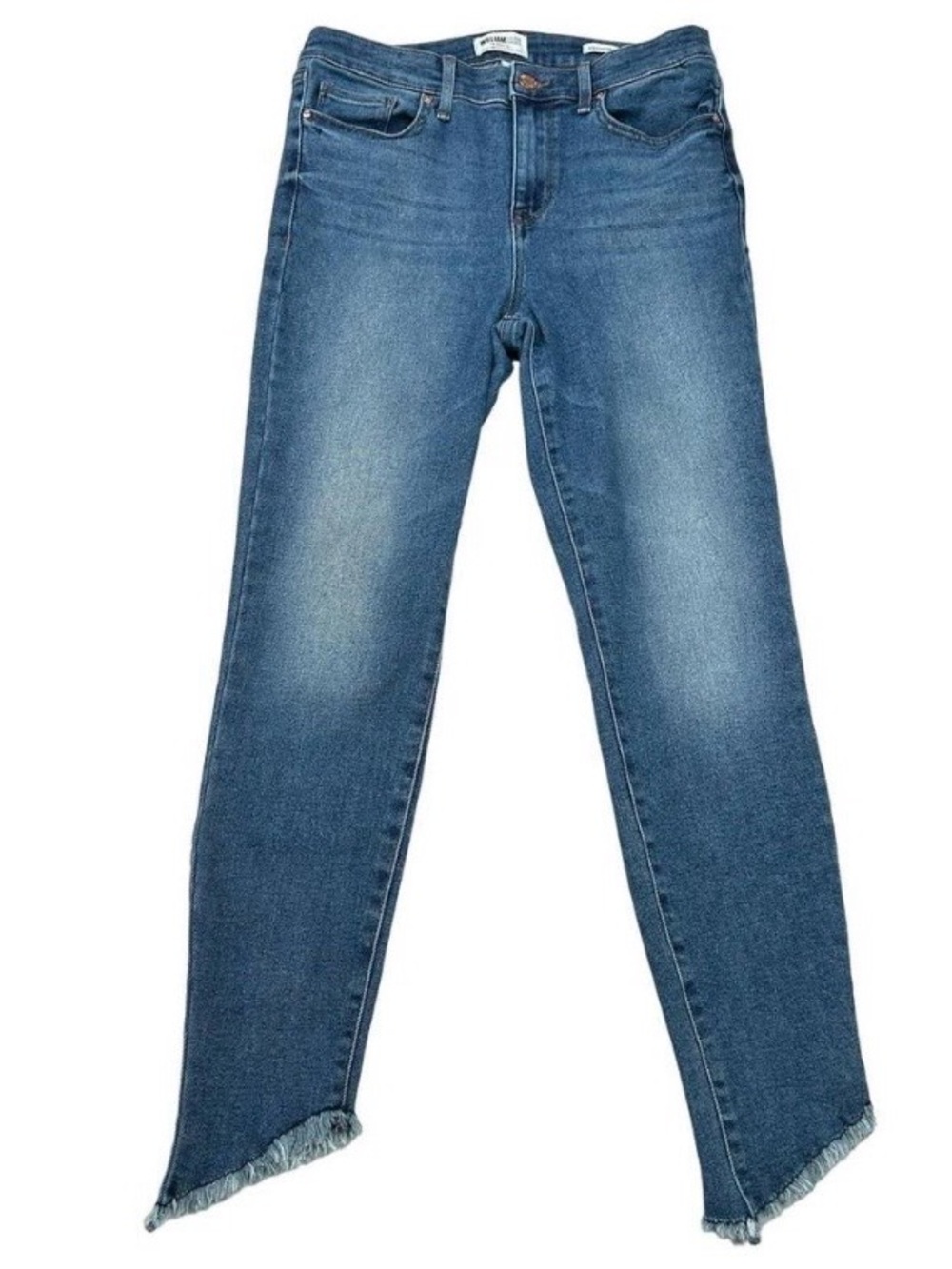 William Rast Women's Ankle Skinny Sculpted High Rise Jeans Size 28 Raw Hem